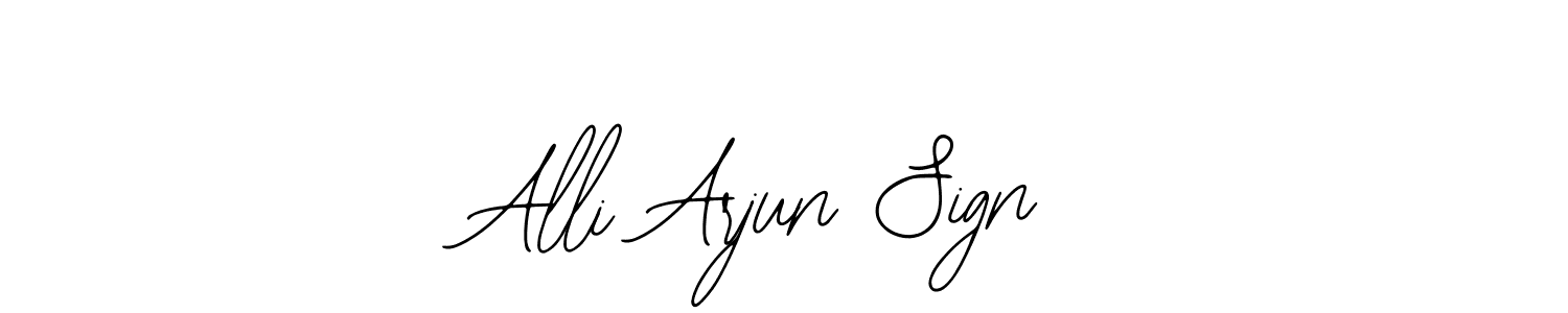 Make a beautiful signature design for name Alli Arjun Sign. With this signature (Bearetta-2O07w) style, you can create a handwritten signature for free. Alli Arjun Sign signature style 12 images and pictures png