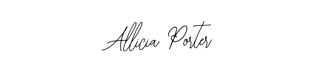 Use a signature maker to create a handwritten signature online. With this signature software, you can design (Bearetta-2O07w) your own signature for name Allicia Porter. Allicia Porter signature style 12 images and pictures png