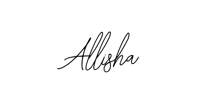 Design your own signature with our free online signature maker. With this signature software, you can create a handwritten (Bearetta-2O07w) signature for name Allisha. Allisha signature style 12 images and pictures png