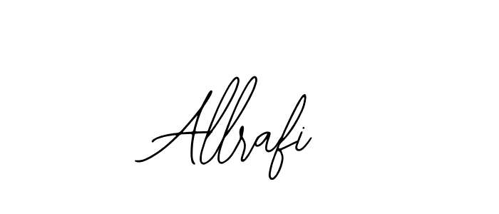 Use a signature maker to create a handwritten signature online. With this signature software, you can design (Bearetta-2O07w) your own signature for name Allrafi. Allrafi signature style 12 images and pictures png