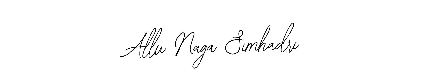 Create a beautiful signature design for name Allu Naga Simhadri. With this signature (Bearetta-2O07w) fonts, you can make a handwritten signature for free. Allu Naga Simhadri signature style 12 images and pictures png