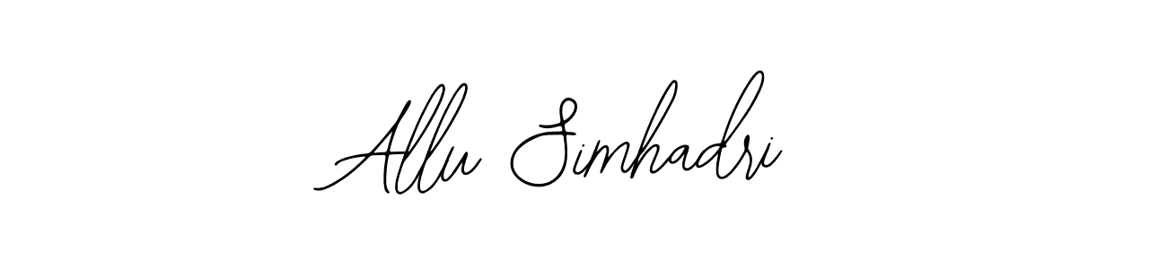 It looks lik you need a new signature style for name Allu Simhadri. Design unique handwritten (Bearetta-2O07w) signature with our free signature maker in just a few clicks. Allu Simhadri signature style 12 images and pictures png