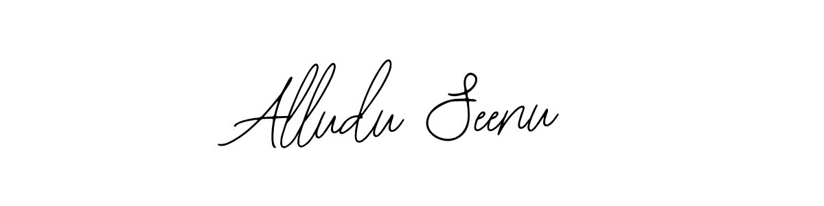 Also we have Alludu Seenu name is the best signature style. Create professional handwritten signature collection using Bearetta-2O07w autograph style. Alludu Seenu signature style 12 images and pictures png