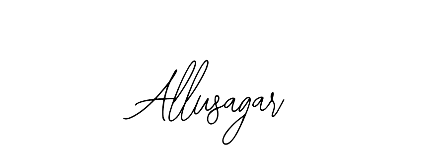 How to make Allusagar signature? Bearetta-2O07w is a professional autograph style. Create handwritten signature for Allusagar name. Allusagar signature style 12 images and pictures png