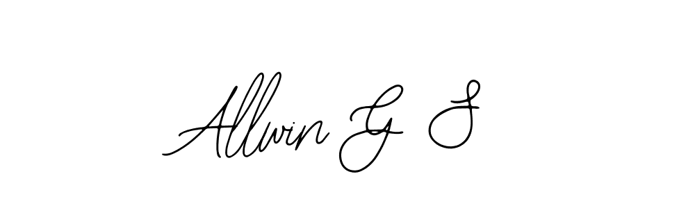 You can use this online signature creator to create a handwritten signature for the name Allwin G S. This is the best online autograph maker. Allwin G S signature style 12 images and pictures png