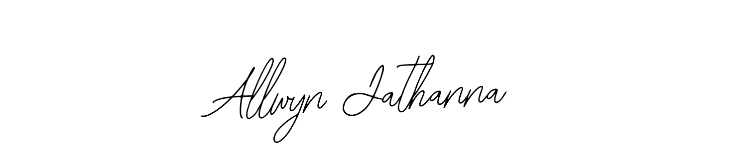 Make a beautiful signature design for name Allwyn Jathanna. With this signature (Bearetta-2O07w) style, you can create a handwritten signature for free. Allwyn Jathanna signature style 12 images and pictures png