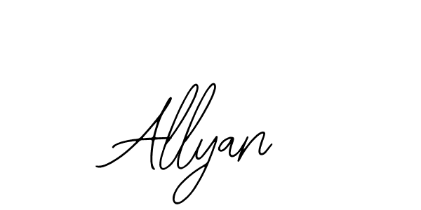 if you are searching for the best signature style for your name Allyan. so please give up your signature search. here we have designed multiple signature styles  using Bearetta-2O07w. Allyan signature style 12 images and pictures png