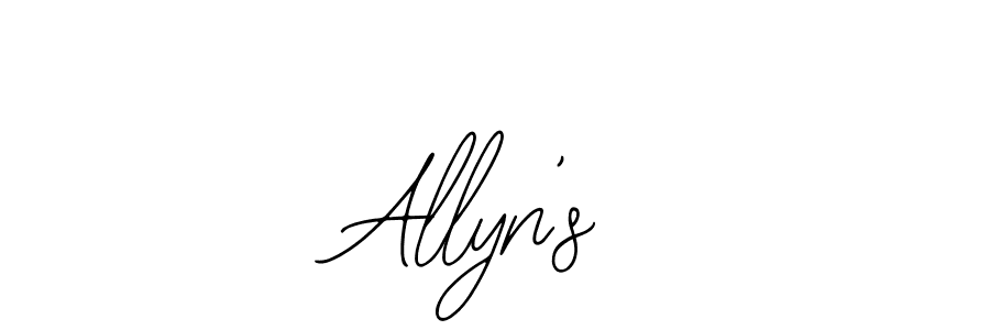 Make a beautiful signature design for name Allyn’s. With this signature (Bearetta-2O07w) style, you can create a handwritten signature for free. Allyn’s signature style 12 images and pictures png