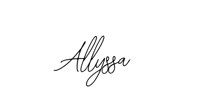 Also You can easily find your signature by using the search form. We will create Allyssa name handwritten signature images for you free of cost using Bearetta-2O07w sign style. Allyssa signature style 12 images and pictures png