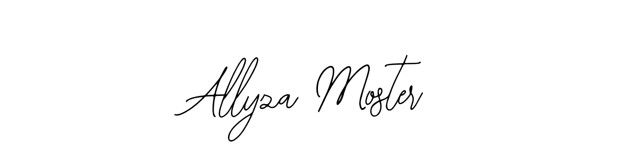 Best and Professional Signature Style for Allyza Moster. Bearetta-2O07w Best Signature Style Collection. Allyza Moster signature style 12 images and pictures png