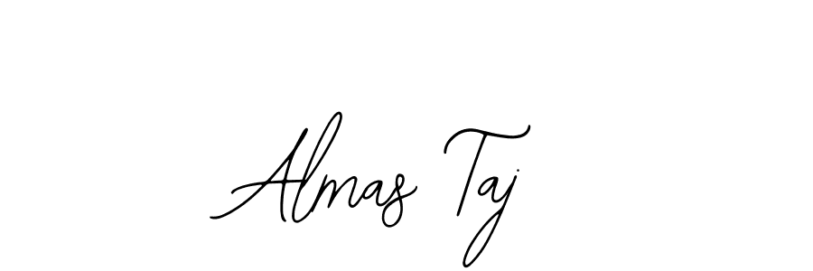 Design your own signature with our free online signature maker. With this signature software, you can create a handwritten (Bearetta-2O07w) signature for name Almas Taj. Almas Taj signature style 12 images and pictures png