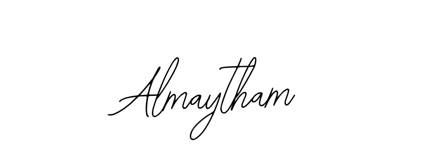 Bearetta-2O07w is a professional signature style that is perfect for those who want to add a touch of class to their signature. It is also a great choice for those who want to make their signature more unique. Get Almaytham name to fancy signature for free. Almaytham signature style 12 images and pictures png