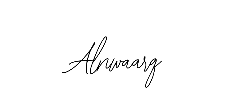 Bearetta-2O07w is a professional signature style that is perfect for those who want to add a touch of class to their signature. It is also a great choice for those who want to make their signature more unique. Get Alnwaarq name to fancy signature for free. Alnwaarq signature style 12 images and pictures png