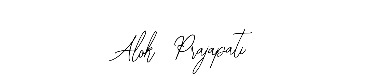 How to make Alok  Prajapati name signature. Use Bearetta-2O07w style for creating short signs online. This is the latest handwritten sign. Alok  Prajapati signature style 12 images and pictures png