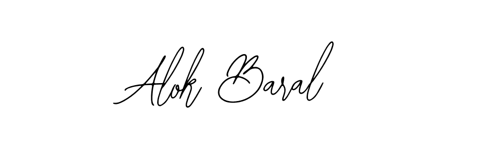 Use a signature maker to create a handwritten signature online. With this signature software, you can design (Bearetta-2O07w) your own signature for name Alok Baral. Alok Baral signature style 12 images and pictures png