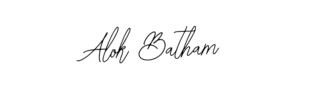 Bearetta-2O07w is a professional signature style that is perfect for those who want to add a touch of class to their signature. It is also a great choice for those who want to make their signature more unique. Get Alok Batham name to fancy signature for free. Alok Batham signature style 12 images and pictures png