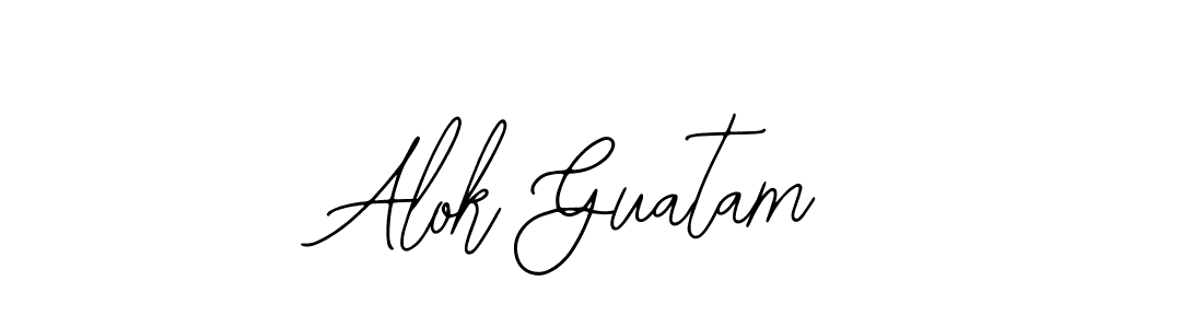 How to make Alok Guatam signature? Bearetta-2O07w is a professional autograph style. Create handwritten signature for Alok Guatam name. Alok Guatam signature style 12 images and pictures png