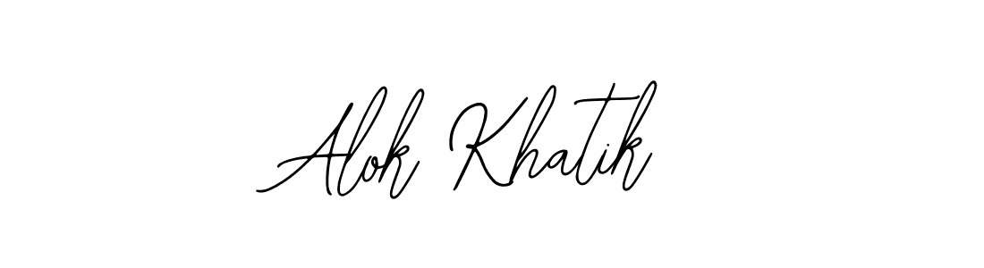 Also You can easily find your signature by using the search form. We will create Alok Khatik name handwritten signature images for you free of cost using Bearetta-2O07w sign style. Alok Khatik signature style 12 images and pictures png