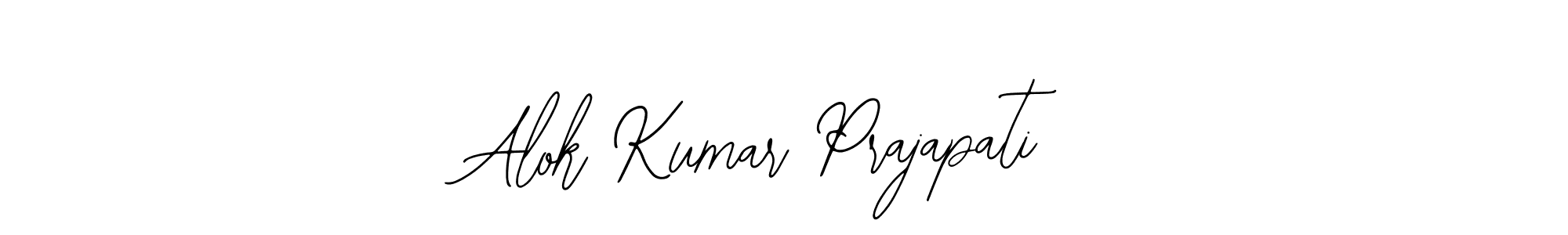 How to make Alok Kumar Prajapati name signature. Use Bearetta-2O07w style for creating short signs online. This is the latest handwritten sign. Alok Kumar Prajapati signature style 12 images and pictures png