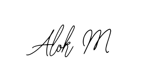 Also we have Alok M name is the best signature style. Create professional handwritten signature collection using Bearetta-2O07w autograph style. Alok M signature style 12 images and pictures png
