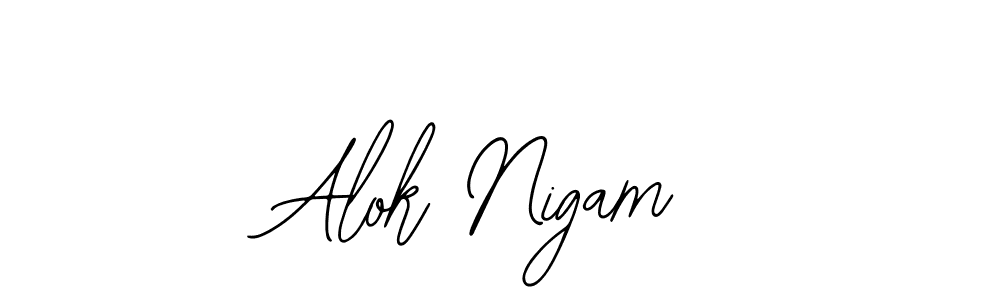 Alok Nigam stylish signature style. Best Handwritten Sign (Bearetta-2O07w) for my name. Handwritten Signature Collection Ideas for my name Alok Nigam. Alok Nigam signature style 12 images and pictures png