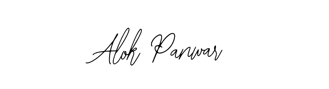 How to make Alok Panwar name signature. Use Bearetta-2O07w style for creating short signs online. This is the latest handwritten sign. Alok Panwar signature style 12 images and pictures png