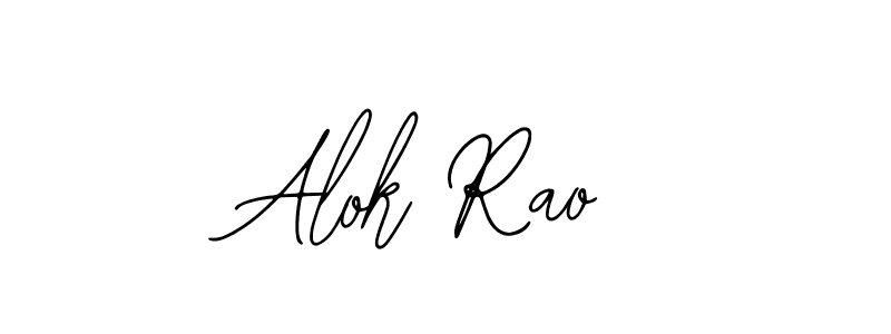 How to make Alok Rao name signature. Use Bearetta-2O07w style for creating short signs online. This is the latest handwritten sign. Alok Rao signature style 12 images and pictures png