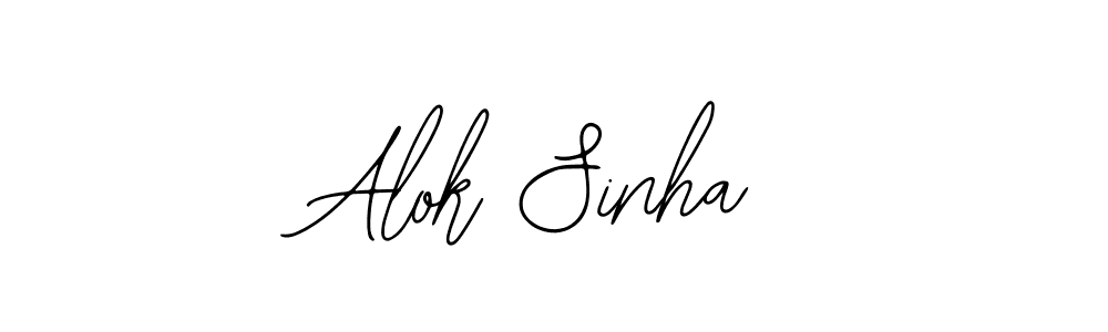 Also we have Alok Sinha name is the best signature style. Create professional handwritten signature collection using Bearetta-2O07w autograph style. Alok Sinha signature style 12 images and pictures png