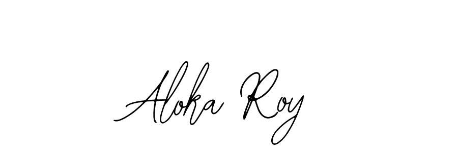 You should practise on your own different ways (Bearetta-2O07w) to write your name (Aloka Roy) in signature. don't let someone else do it for you. Aloka Roy signature style 12 images and pictures png