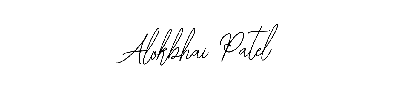 Bearetta-2O07w is a professional signature style that is perfect for those who want to add a touch of class to their signature. It is also a great choice for those who want to make their signature more unique. Get Alokbhai Patel name to fancy signature for free. Alokbhai Patel signature style 12 images and pictures png