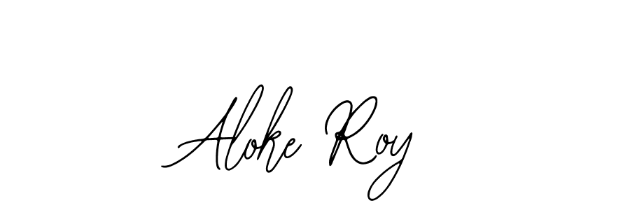 Use a signature maker to create a handwritten signature online. With this signature software, you can design (Bearetta-2O07w) your own signature for name Aloke Roy. Aloke Roy signature style 12 images and pictures png