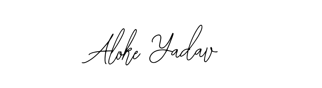 Make a beautiful signature design for name Aloke Yadav. With this signature (Bearetta-2O07w) style, you can create a handwritten signature for free. Aloke Yadav signature style 12 images and pictures png