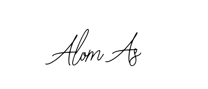 Make a beautiful signature design for name Alom As. With this signature (Bearetta-2O07w) style, you can create a handwritten signature for free. Alom As signature style 12 images and pictures png