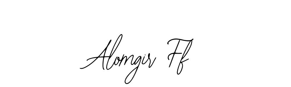 How to make Alomgir Ff name signature. Use Bearetta-2O07w style for creating short signs online. This is the latest handwritten sign. Alomgir Ff signature style 12 images and pictures png