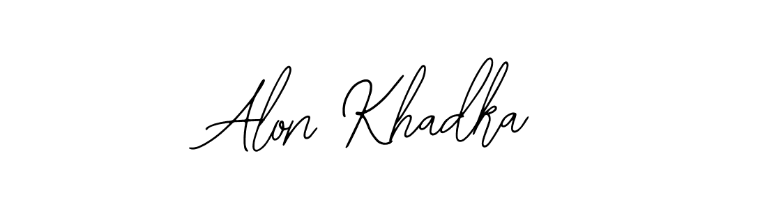 You should practise on your own different ways (Bearetta-2O07w) to write your name (Alon Khadka) in signature. don't let someone else do it for you. Alon Khadka signature style 12 images and pictures png