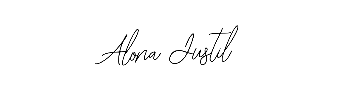 Make a beautiful signature design for name Alona Justil. Use this online signature maker to create a handwritten signature for free. Alona Justil signature style 12 images and pictures png