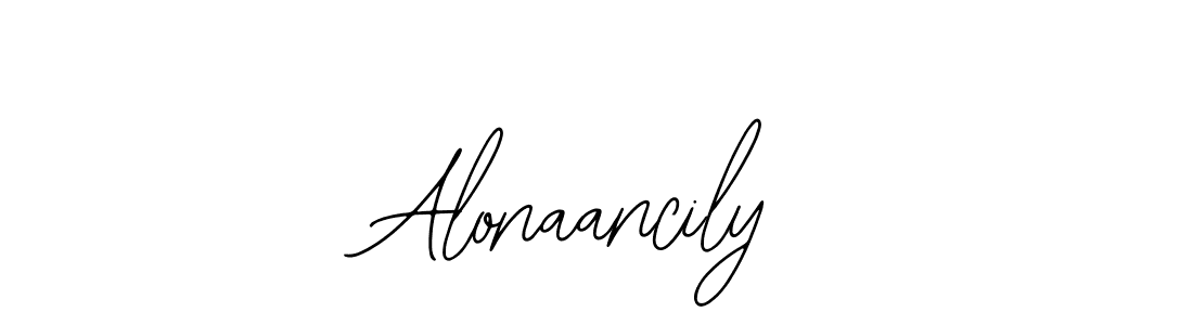 How to make Alonaancily name signature. Use Bearetta-2O07w style for creating short signs online. This is the latest handwritten sign. Alonaancily signature style 12 images and pictures png