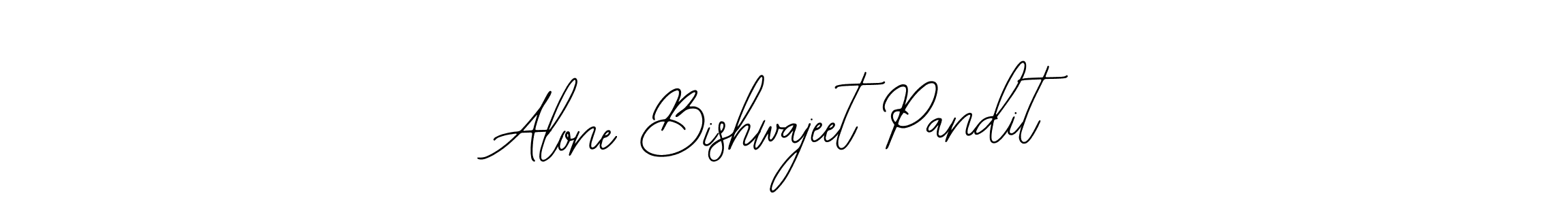 Alone Bishwajeet Pandit stylish signature style. Best Handwritten Sign (Bearetta-2O07w) for my name. Handwritten Signature Collection Ideas for my name Alone Bishwajeet Pandit. Alone Bishwajeet Pandit signature style 12 images and pictures png