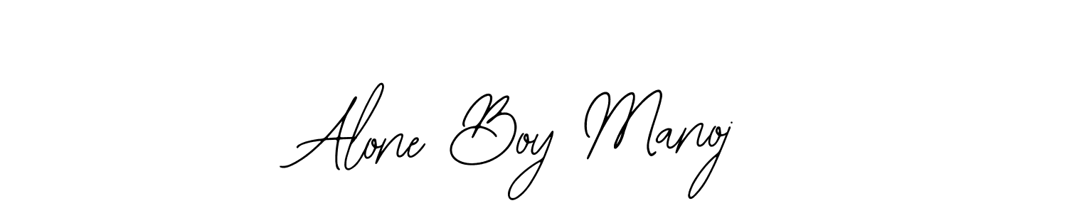 Use a signature maker to create a handwritten signature online. With this signature software, you can design (Bearetta-2O07w) your own signature for name Alone Boy Manoj. Alone Boy Manoj signature style 12 images and pictures png