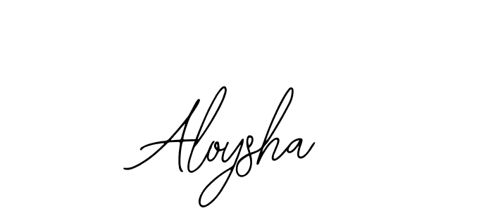 How to make Aloysha signature? Bearetta-2O07w is a professional autograph style. Create handwritten signature for Aloysha name. Aloysha signature style 12 images and pictures png