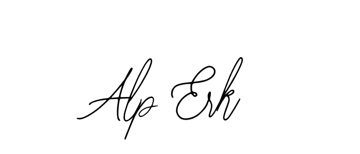 How to make Alp Erk name signature. Use Bearetta-2O07w style for creating short signs online. This is the latest handwritten sign. Alp Erk signature style 12 images and pictures png