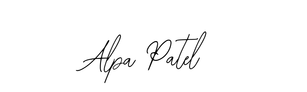 Create a beautiful signature design for name Alpa Patel. With this signature (Bearetta-2O07w) fonts, you can make a handwritten signature for free. Alpa Patel signature style 12 images and pictures png