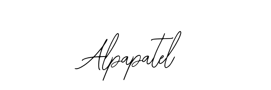 Use a signature maker to create a handwritten signature online. With this signature software, you can design (Bearetta-2O07w) your own signature for name Alpapatel. Alpapatel signature style 12 images and pictures png