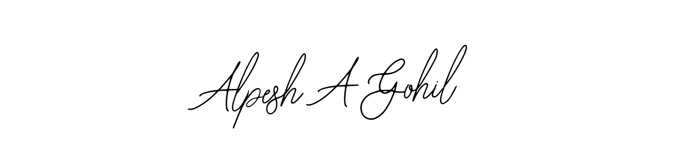Similarly Bearetta-2O07w is the best handwritten signature design. Signature creator online .You can use it as an online autograph creator for name Alpesh A Gohil. Alpesh A Gohil signature style 12 images and pictures png