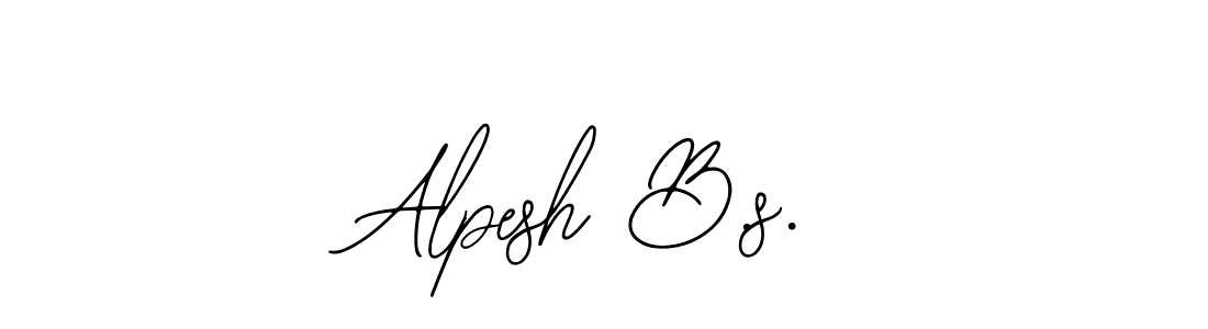 Use a signature maker to create a handwritten signature online. With this signature software, you can design (Bearetta-2O07w) your own signature for name Alpesh B.s.. Alpesh B.s. signature style 12 images and pictures png