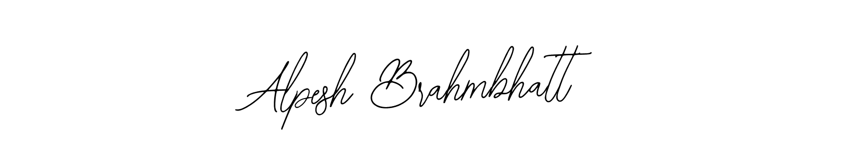 You should practise on your own different ways (Bearetta-2O07w) to write your name (Alpesh Brahmbhatt) in signature. don't let someone else do it for you. Alpesh Brahmbhatt signature style 12 images and pictures png