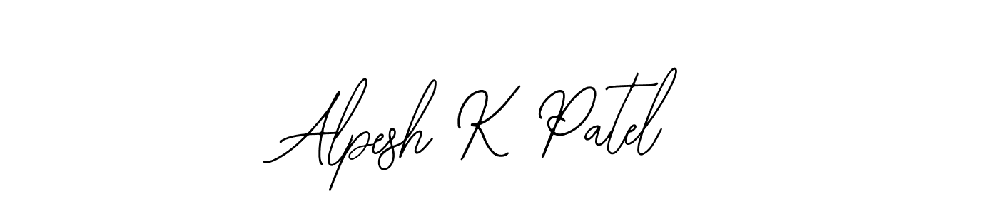 Also we have Alpesh K Patel name is the best signature style. Create professional handwritten signature collection using Bearetta-2O07w autograph style. Alpesh K Patel signature style 12 images and pictures png