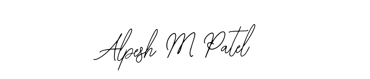 Create a beautiful signature design for name Alpesh M Patel. With this signature (Bearetta-2O07w) fonts, you can make a handwritten signature for free. Alpesh M Patel signature style 12 images and pictures png