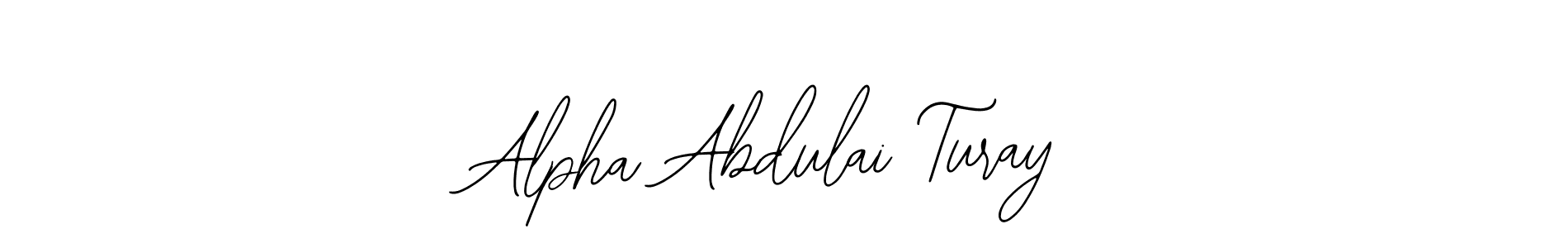 Design your own signature with our free online signature maker. With this signature software, you can create a handwritten (Bearetta-2O07w) signature for name Alpha Abdulai Turay. Alpha Abdulai Turay signature style 12 images and pictures png