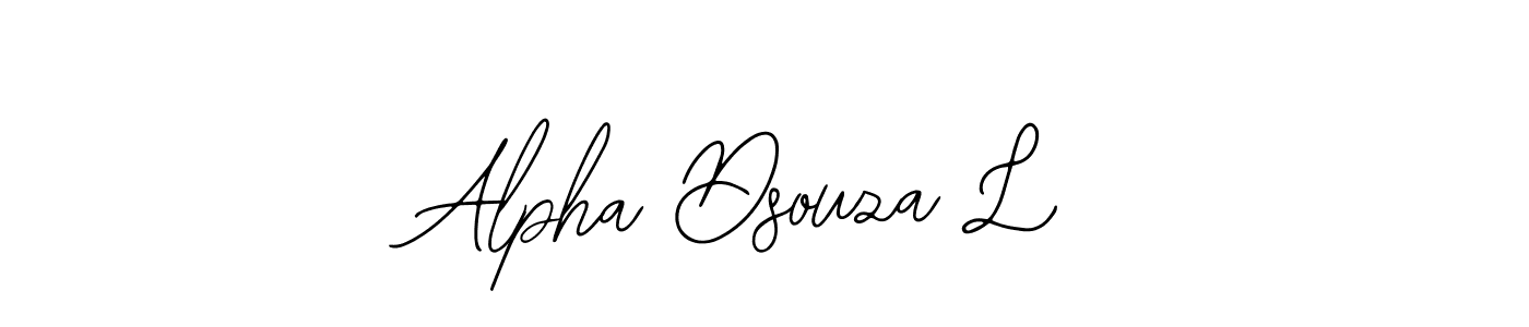 Design your own signature with our free online signature maker. With this signature software, you can create a handwritten (Bearetta-2O07w) signature for name Alpha Dsouza L. Alpha Dsouza L signature style 12 images and pictures png